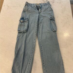 Madewell Blue low slung cargo  for Everyday Comfort